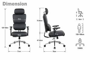 Nouvelle Chaise <span class=keywords><strong>de</strong></span> <span class=keywords><strong>Bureau</strong></span> <span class=keywords><strong>Ergonomique</strong></span> <span class=keywords><strong>de</strong></span> Luxe O-YI 2026 à Dossier Haut en Cuir, Inclinable et Pivotante, pour Mobilier <span class=keywords><strong>de</strong></span> <span class=keywords><strong>Bureau</strong></span> - Product Image 2