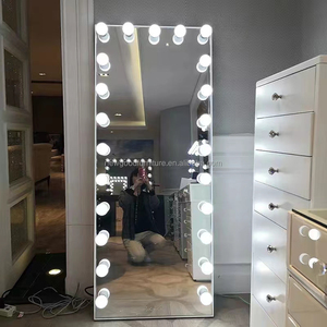 <span class=keywords><strong>Espejo</strong></span> de tocador LED de estilo <span class=keywords><strong>Hollywood</strong></span>, diseño contemporáneo, tocador, <span class=keywords><strong>espejo</strong></span> de maquillaje con bombillas de atenuación táctil, Material de vidrio - Product Image 6