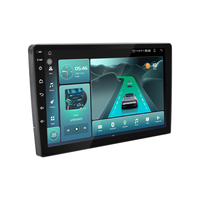 Autoradio multimédia universel 2 DIN Android GPS 9/10 pouces T6 360 degrés 4+64G avec caméra de recul et DVR pour aide au stationnement