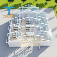 Tentes de mariage pour 500 à 1000 personnes, en aluminium et PVC, imperméables, résistantes aux UV, toutes saisons, pour fêtes, mariages, expositions, événements, chapiteaux