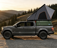 Tenda Atap Mobil Segitiga Aluminium Keras Anti Air OEM Promo 2026 untuk Mobil 4X4 Off-Road, Berkemah di Luar Ruangan, Tenda Atap
