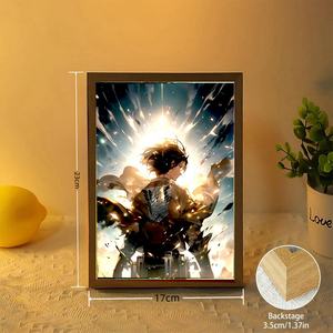 <span class=keywords><strong>Attaque</strong></span> sur <span class=keywords><strong>Titan</strong></span> Anime Figure Lumière Peinture Photo Cadre Levi Mikasa Action Collection Led Veilleuse <span class=keywords><strong>De</strong></span> Noë<span class=keywords><strong>l</strong></span> 2024 Enfants Cadeaux - Product Image 5