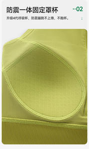 Women Plus Size Knitting Rib Sports Bra with Shockproof Front Zipper Medium Support Removable <b>Pads</b> for Yoga Gym <b>Running</b> - Product Image 4