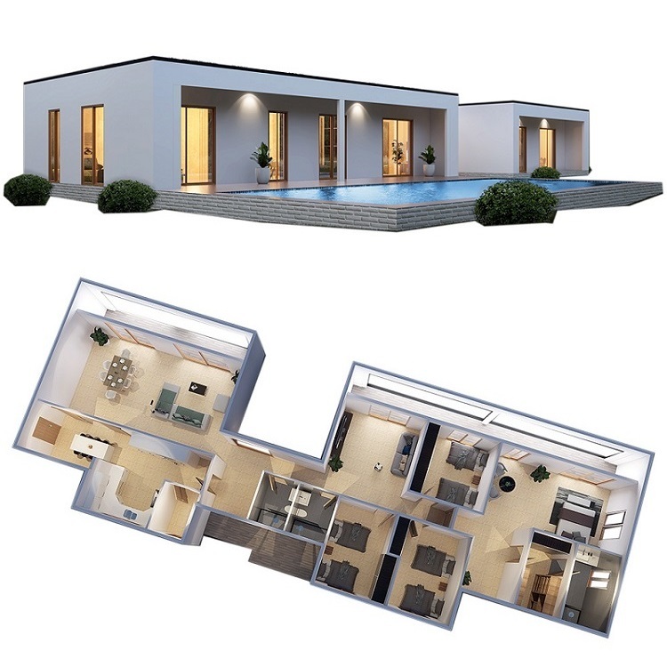 Custom Traditional Design Built Prefabricated Home