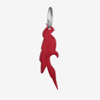 Décapsuleur porte-clés en forme de perroquet promotionnel, logo personnalisé gravé, cadeau d'entreprise personnalisé, nouveauté tropicale