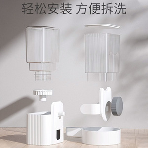 Distributeur automatique d'eau et de nourriture pour animaux de compagnie, suspendu, pour chiens, chats, lapins, avec bol à débit par gravité et réservoir de stockage de nourriture - Product Image 4