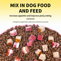 Friandises Naturelles pour Chiens 100g par Sachet, Viande Crue, Foie de Poulet/Canard/Vache, Faciles à Stocker, Aliments Lyophilisés pour Animaux de Compagnie, Friandises pour Chats/Chiens