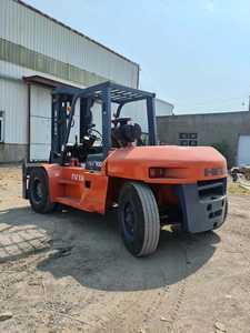 Chariot élévateur Heli TCM japonais d'occasion FD100 10 tonnes en stock, en bon état, prix usine, moteur diesel, livraison rapide, en promotion - Product Image 3