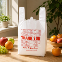 Sacs en PE personnalisables en gros pour T-shirts avec impression en héliogravure, poignées longues, jetables, pour usage professionnel et commercial
