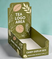 Boîte de présentation personnalisée PDQ, emballage en carton pour supermarché, pour sachets de thé aux herbes et de café