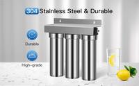 Sistem Filter air bawah wastafel ultratipis 0,01um, baja tahan karat,, menghilangkan PFAS, PFOA/PFOS, klorin, rasa buruk & bau