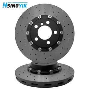 Hsingyik disco <span class=keywords><strong>freno</strong></span> anteriore in carbonio ceramica per <span class=keywords><strong>Bmw</strong></span> <span class=keywords><strong>F20</strong></span> F21 F30 F31 F32 F33 F34 F36 F80 F82 83 OE 34106797603 370x30mm - Product Image 1