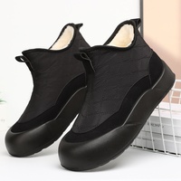 Nouvelles chaussures en coton pour femmes pour l'hiver, bottes épaisses et chaudes, bottes de neige en coton épais imperméables et antidérapantes
