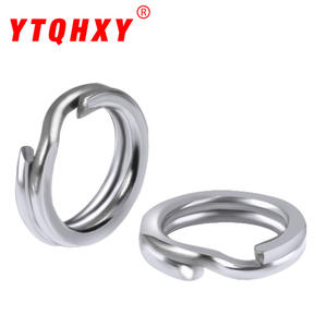 Anneau double aplatis en acier inoxydable pour la pêche, 5 6 7 8 9 mm, accessoire de pêche pour la protection de la ligne - Product Image 2