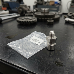 ข้อต่อท่อเบรกแบบ CNC สำหรับงานกลึงจากโรงงาน AN3 ตัวผู้ เป็น 3/8-24 ตัวเมีย บริการงานกลึงตามสั่งสำหรับชิ้นส่วนดัดแปลงรถยนต์ - Product Image 6
