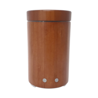Diffuseur d'arômes en bambou véritable 160 ml 7 lumières LED - Arrêt automatique sans eau Télécommande/WIFI