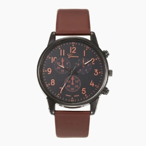 Juego de 5 Relojes de Pulsera de Cuero Marrón para Hombre, Conjunto de Relojes Modernos para Hombre - Product Image 5