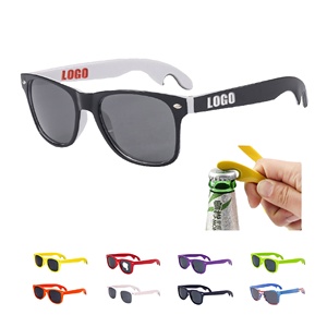 For Events Custom Made <b>Sunglasses</b> <b>Sunglasses</b> Logo Custom <b>Foldable</b> <b>Sunglasses</b> With Bottle Opener - Product Image 1