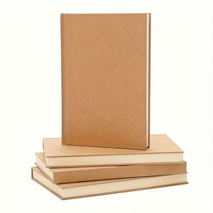Custom A5 Kraft Paper Thread Sewing Bound 80 Sheets Hardcover Office Notebook Supplies - Product Image 1