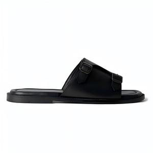 Tongs et sandales décontractées en cuir à une bride pour hommes, style européen et américain, nouvelle collection 2026, taille <span class=keywords><strong>48</strong></span>, du fabricant de chaussures - Product Image 3
