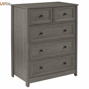 تصميم جديد لطيف تخزين الخشب عرض الراقية تشيستر درج خزانة حوامل الصينية الأثاث العتيق المصنعين قفل درج - Product Image 3