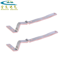 Connecteur souple en feuille de cuivre laminée nickelée monophasé pour barres omnibus flexibles, idéal pour les équipements d'alimentation des grands réseaux de stockage d'énergie