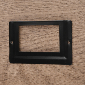 Label <b>Frame</b> Rectangle Iron Plated Antique Bronze Silver <b>Black</b> Durable Cabinet Use - Product Image 4
