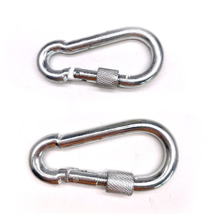 BT-245S Din 5299 formu D 8cm galvanizli vidalı kanca kilit çelik karabina endüstriyel kancalar - Product Image 3