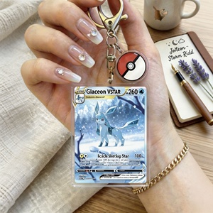 Porte-clés en acrylique double face imprimé de haute qualité, motif elfes de poche Eevee, dessin animé mignon, vente en gros - Product Image 2