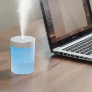 H2o mini LED humidificador niebla filtro de aire medusas volcánico humidificador aroma difusor lluvia nube humidificador