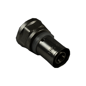 Raccord à sertir PEX-AL-PEX 26×3/4" Connecteur femelle |   Corps en laiton |   THS Thermostyle ® - Product Image 1