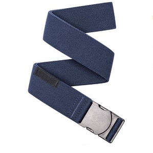 Cinturones Delgados para <span class=keywords><strong>Hombre</strong></span>, Cinturón Elástico Resistente de Tela Estrecha con Hebilla Metálica de Ajuste Micro sin Metal - Product Image 1