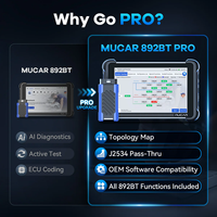 Escáner de Diagnóstico OBD2 Bidireccional MUCAR 892BT PRO con Asistencia de IA, Actualizaciones Gratuitas de por Vida, Codificación de ECU, Mapeo de Topología J2534