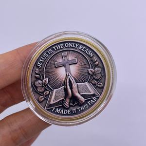 무료 디자인 맞춤형 금속 스탬핑 죽다 종교 예수 그리스도 기념 기념품 주화 - Product Image 3