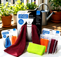 Serviette rafraîchissante personnalisée avec code QR, serviette de sport froide avec impression QR pour promotion d'entreprise