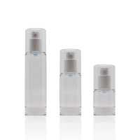 Bouteille à pompe sans air de luxe de 30ml de forme ovale, pulvérisateur de parfum, atomiseur de brume, bouteille cosmétique sans air avec pompe sans air