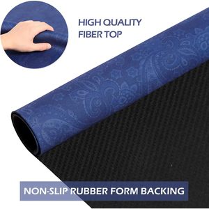 GUSTARIA 35 pulgadas azul Mahjong Table Mat Extra Dice Poker Card & Dominoes Games con impreso para jugadores de cartas - Product Image 2