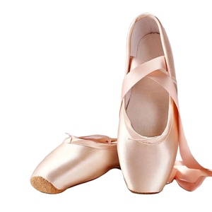 <span class=keywords><strong>Scarpe</strong></span> da punta professionali in raso per balletto, <span class=keywords><strong>scarpe</strong></span> da ballo per ballerine con nastro per scuola o casa - Product Image 1