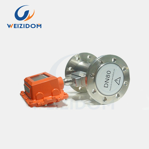 Dn80 3inch Độ chính xác 1.0% SS304/SS316 cơ thể xung + 4 ~ 20mA đầu ra tuabin khí đo lưu lượng - Product Image 2