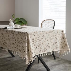 Nappe en <span class=keywords><strong>lin</strong></span> <span class=keywords><strong>de</strong></span> coton fleuri pour <span class=keywords><strong>Table</strong></span> à manger rustique ferme cuisine Rectangle nappe couverture <span class=keywords><strong>de</strong></span> <span class=keywords><strong>Table</strong></span> basse, <span class=keywords><strong>lin</strong></span> café - Product Image 4