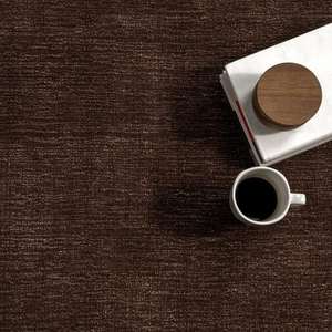 Alfombra Decorativa Minimalista Contemporánea para Sala de Estar y Dormitorio, Mezcla de Lana de Alta y Baja Densidad, Tejida a Mano, Moderna y Texturizada para el Hogar, Color Bronceado - Product Image 4