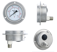 High Precision Factory Wholesale Flange Back Connection Pressure Gauge for LPG Gas Water Pressure Inspection