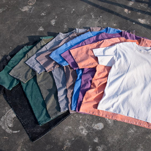 Miễn Phí Mẫu 230gsm Quá Khổ <span class=keywords><strong>T</strong></span> Áo Sơ Mi Unisex Thời Trang Phố Hip Hop Axit Rửa Cổ Điển Trống <span class=keywords><strong>T</strong></span> Áo Sơ Mi Cho Nam Giới - Product Image 5