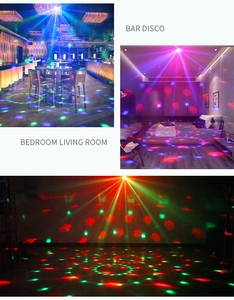 Đèn Disco Mini RGB 4 Loại Cổng Kết Nối, Đèn LED DJ, Đèn Trang Trí Xe Hơi, Đèn Âm Thanh Tự Điều Khiển Cho Tiệc Tùng, Giáng Sinh, Quán Bar, KTV, Sàn Nhảy - Product Image 3