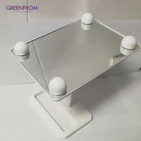 Miroir de vanité de Table à 4 ampoules Led, miroir de maquillage à capteur tactile intelligent avec lumière Led