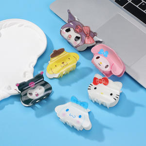 Pinza de Pelo Acrílica de Lujo para Niñas, Diseño Novedoso de Perrito, Pinza de Resina para el Cabello, Pinza para Cola de Caballo para Niñas - Product Image 2