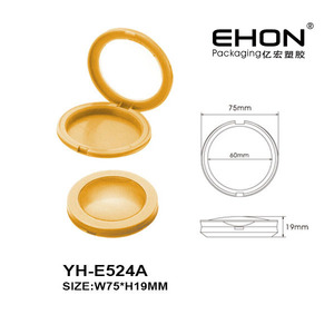 Estuche Compacto Redondo para Rubor, Envase Vacío de Polvo ABS con Tapa Transparente, Empaque Cosmético para Sombra de Ojos, Venta Caliente - Product Image 2