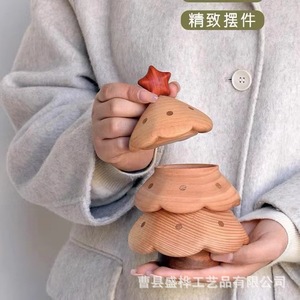 Wooden <b>Christmas</b> <b>Tree</b> Storage <b>Box</b> Multi Layer Jewelry Packaging <b>Box</b> For Holiday Decor Children Gift Shandong Made - Product Image 5