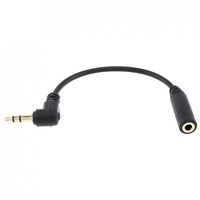 TRRS to TRS Microphone Adapter Cable Compatible with 3.5mm Jack DSLR Camera, PC, Wireless Mic, Laptop, Most of 3.5mm Jack Audio