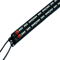 Barre lumineuse d'urgence LED SOS de qualité militaire IP67, 12V, tricolore rouge/ambre, pour le sauvetage en tout-terrain et maritime à distance